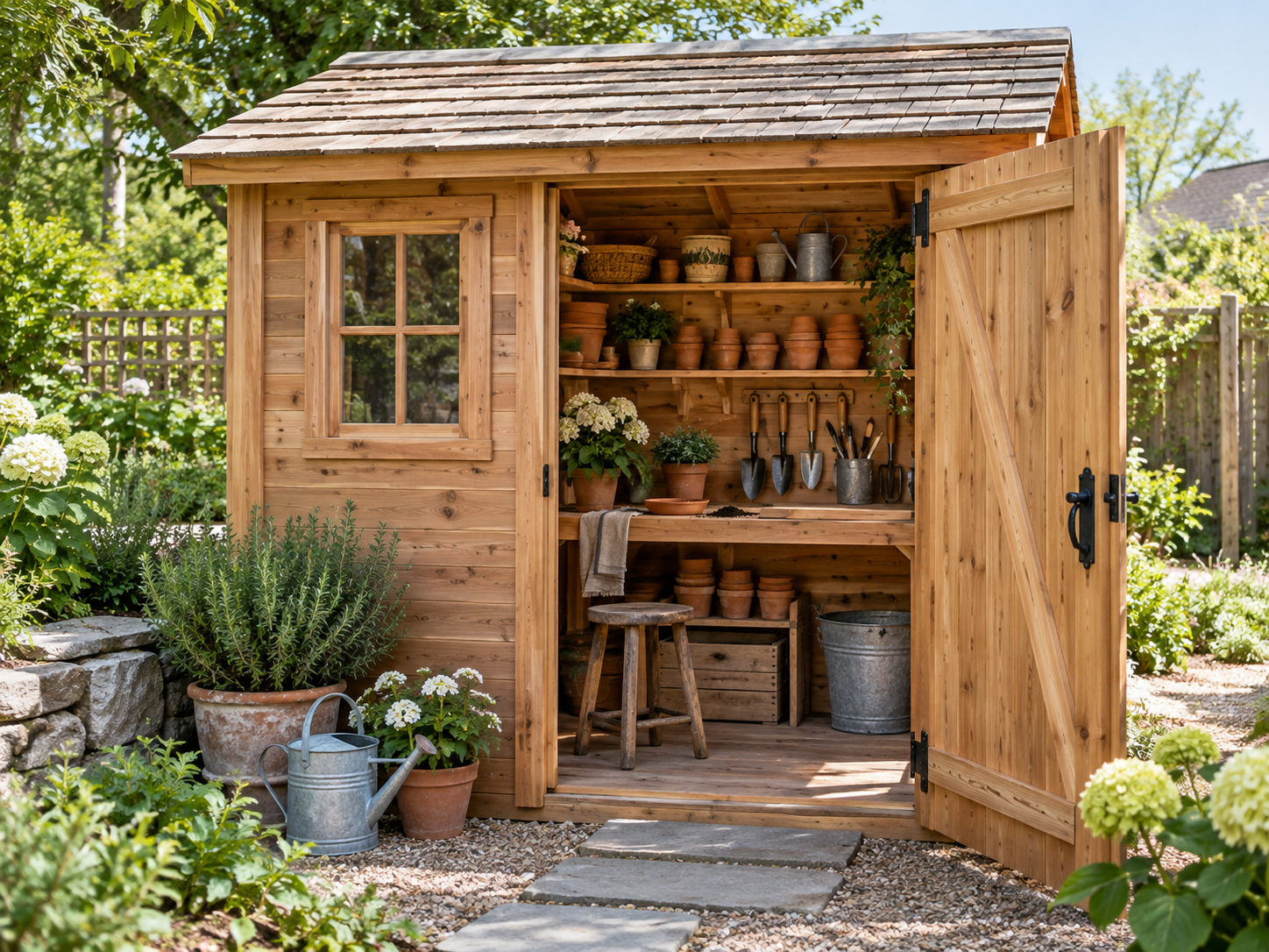 Pot Sheds workspace and garden shed