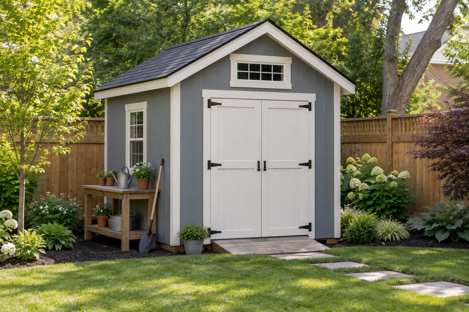 Pot Sheds completed garden shed project