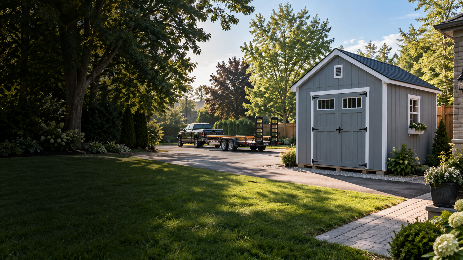 Pot Sheds garden shed ready for delivery