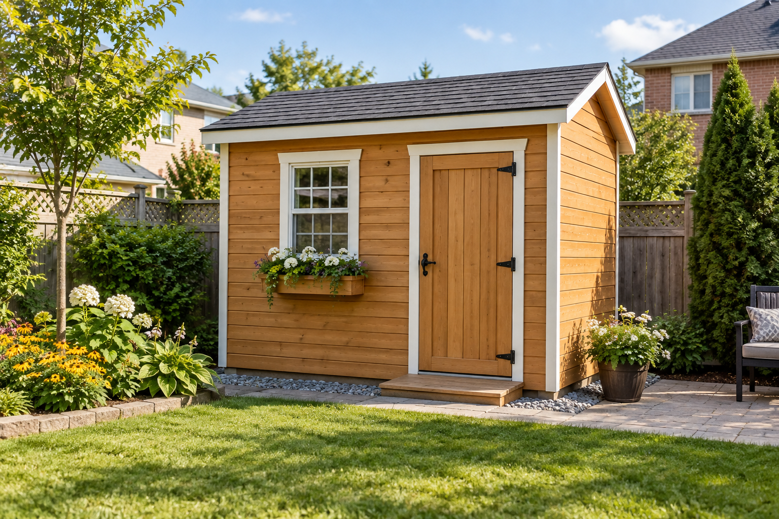 Compact made-to-order Pot Sheds garden shed