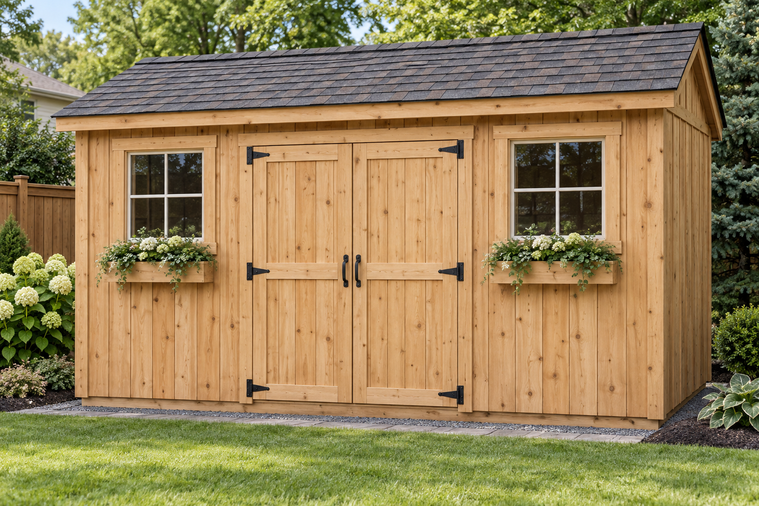 service-02 8 by 10 foot Pot Sheds garden shed